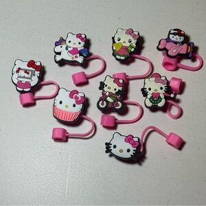 NEW BOUTIQUE SANRIO HELLO KITTY 8 l Cute Design Straw Topper Stanley Tumblers
